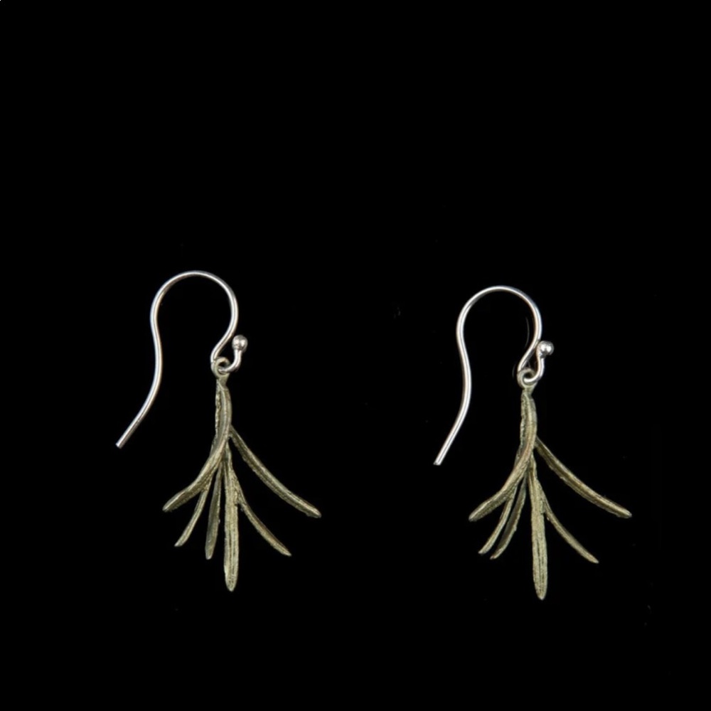 Michael Michaud Rosemary wire earrings.
